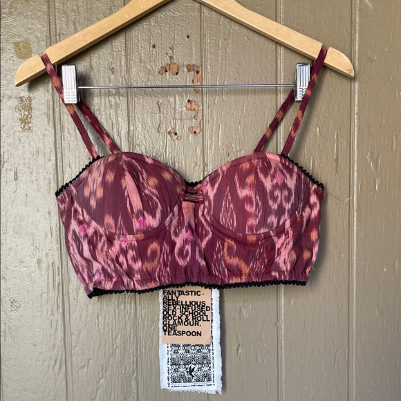 One Teaspoon Multicolor Patterned Bustier
